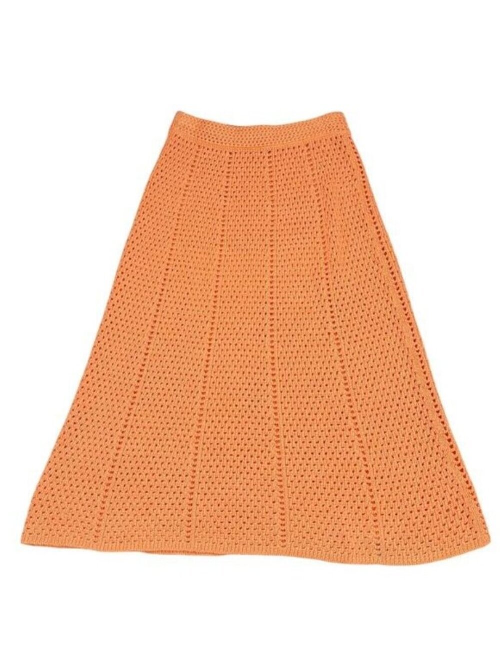 WILFRED Aritzia Evie Crochet Skirt Sz XS Papaya Orange - Picture 4 of 4
